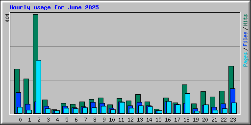 Hourly usage for June 2025