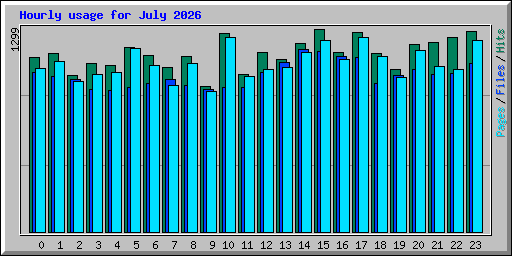 Hourly usage for July 2026